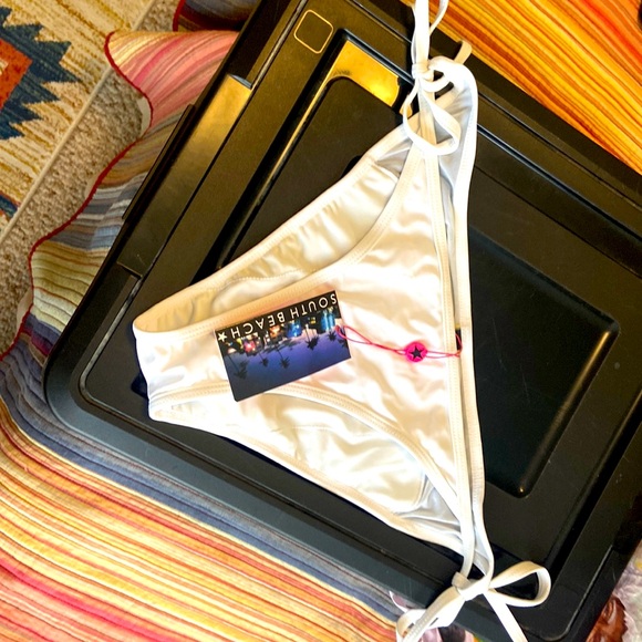 South beach bikini swim adjustable tie bottoms - Picture 2 of 7